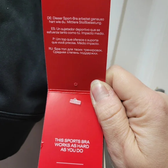 Reebok Women's Black Sports Bra Tri-Back Size 2XL - Picture 3 of 6